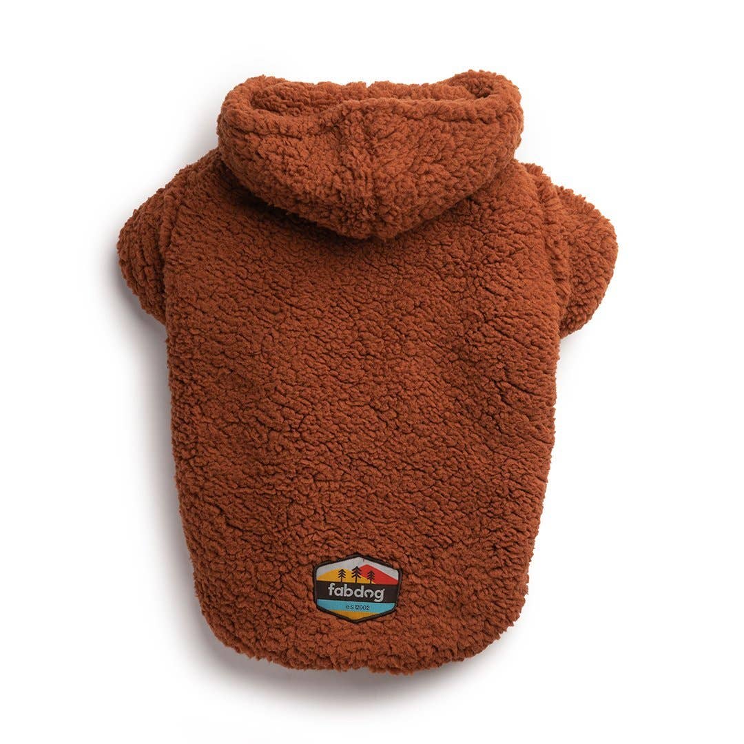 Image of fabdog - Rust Sherpa Dog Hoodie: 24